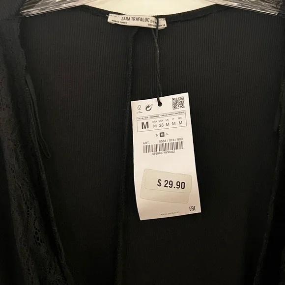 Black Zara Bodysuit unworn with tags - Picture 3 of 3